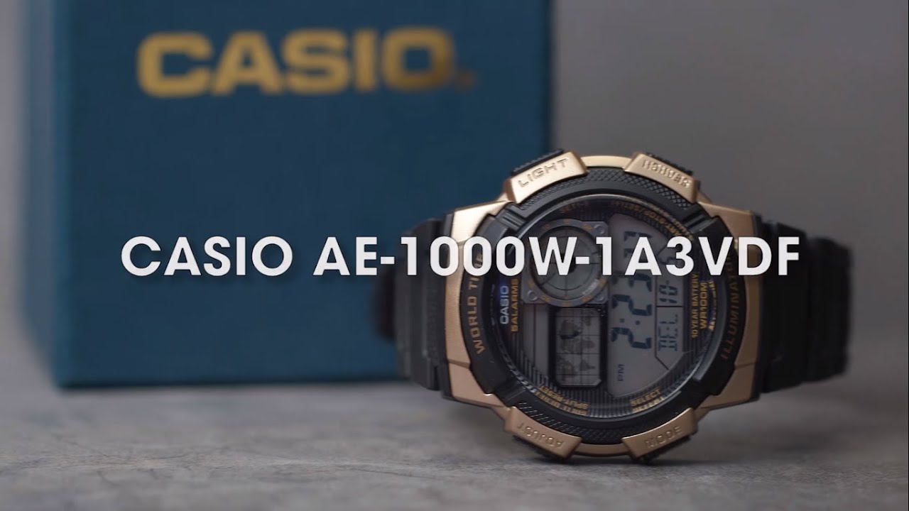 Khám phá đồng hồ Casio AE-1000W-1A3VDF
