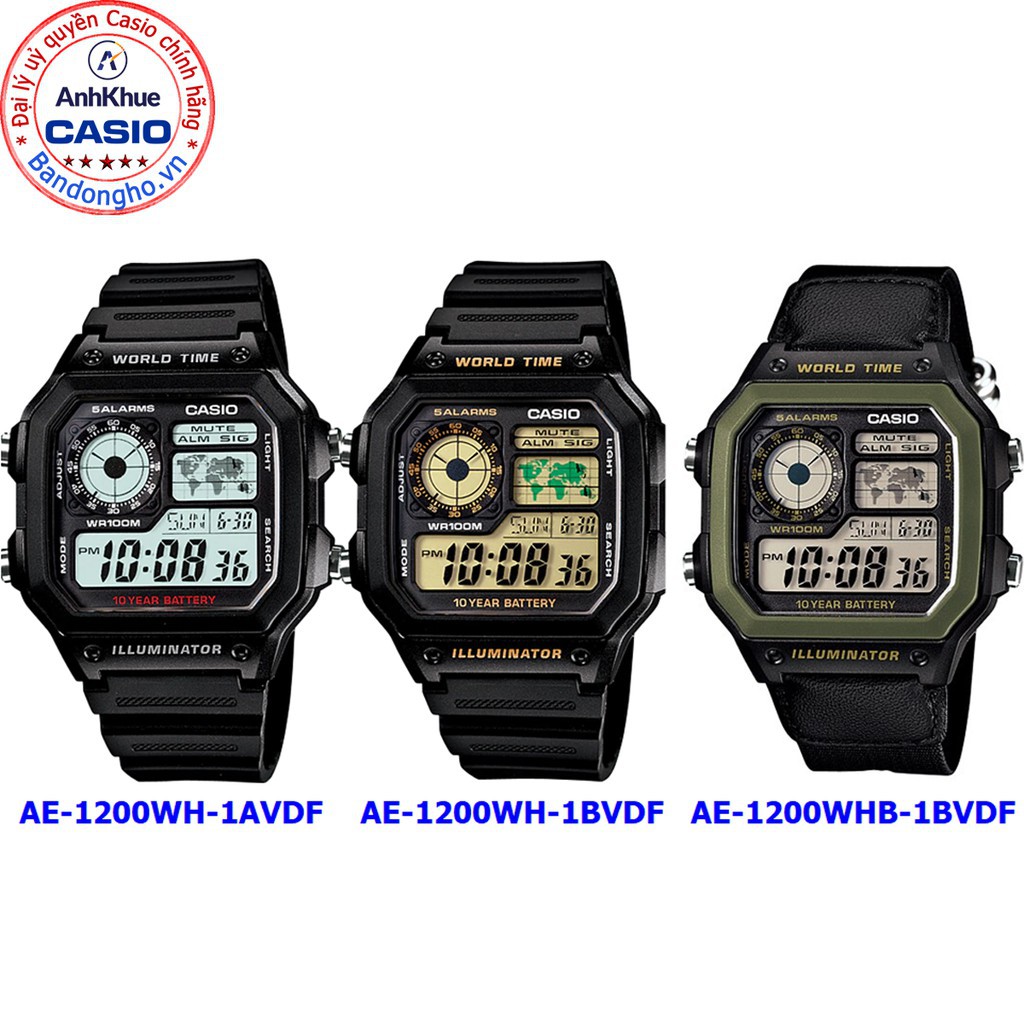 Khám phá đồng hồ Casio AE-1200WH-1AVDF