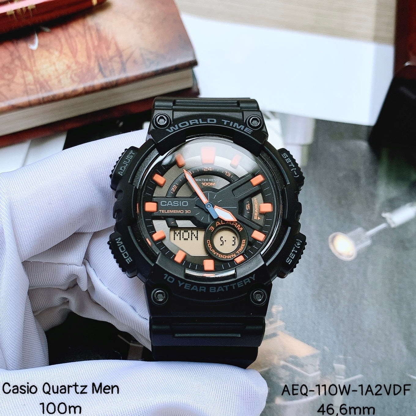 Khám phá đồng hồ Casio AEQ-110W-1A2VDF