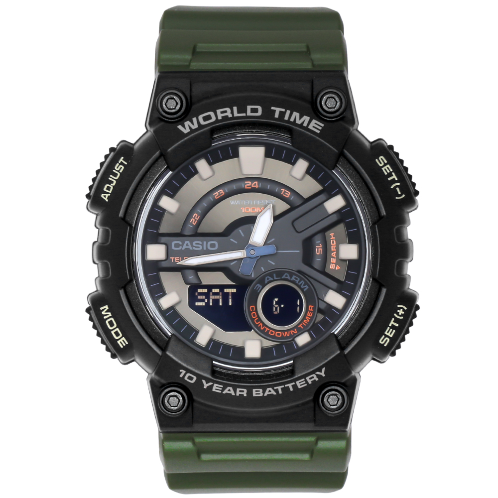 Khám phá đồng hồ Casio AEQ-110W-3AVDF