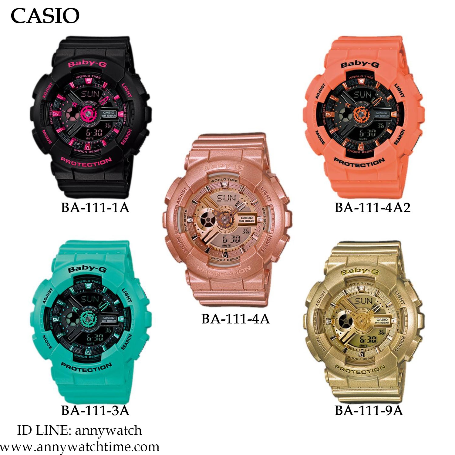 Khám phá đồng hồ Casio BA-111-4ADR