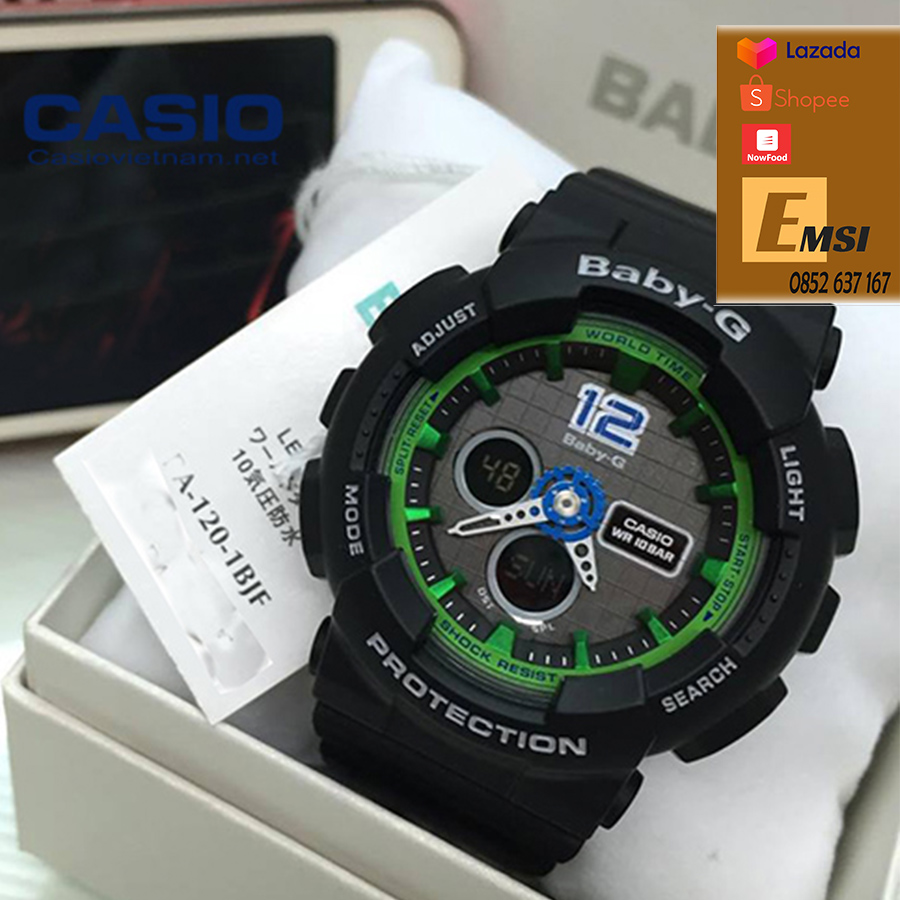 Khám phá đồng hồ Casio BA-120-1BDR