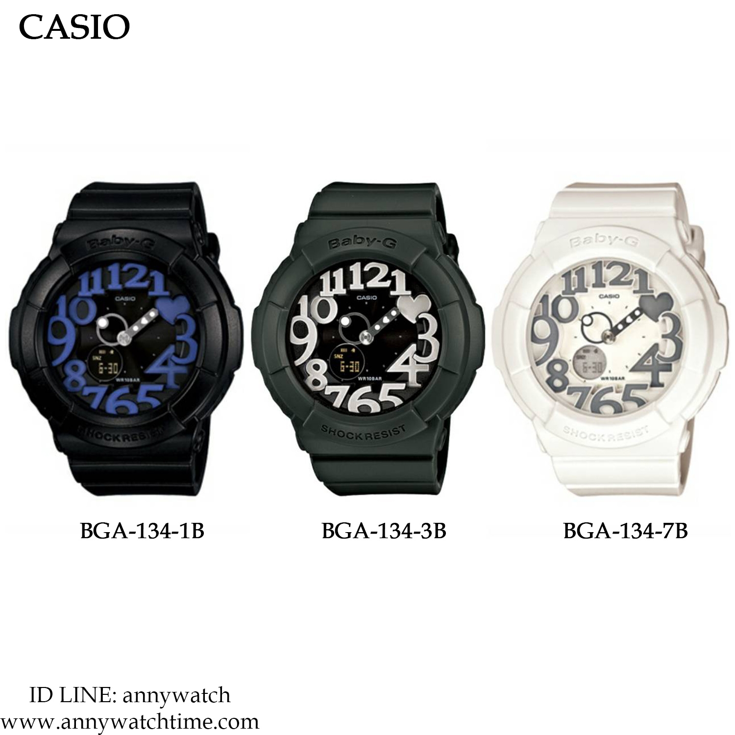 Khám phá đồng hồ Casio BGA-134-7BHDR