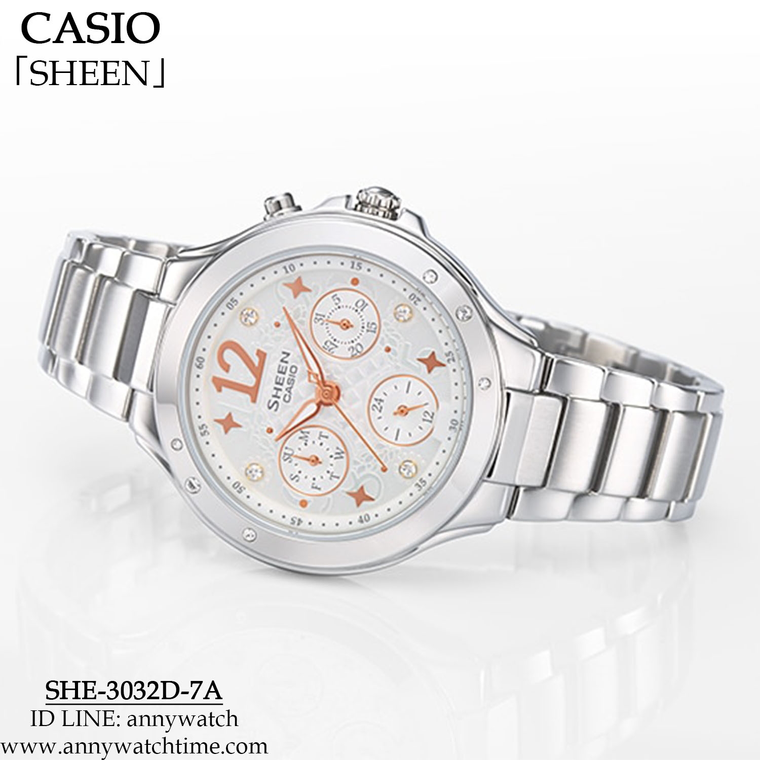 Khám phá đồng hồ Casio SHE-3032D-7AUDF