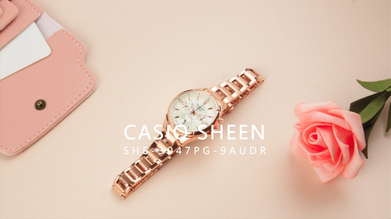 Khám phá đồng hồ Casio SHE-3047PG-9AUDR