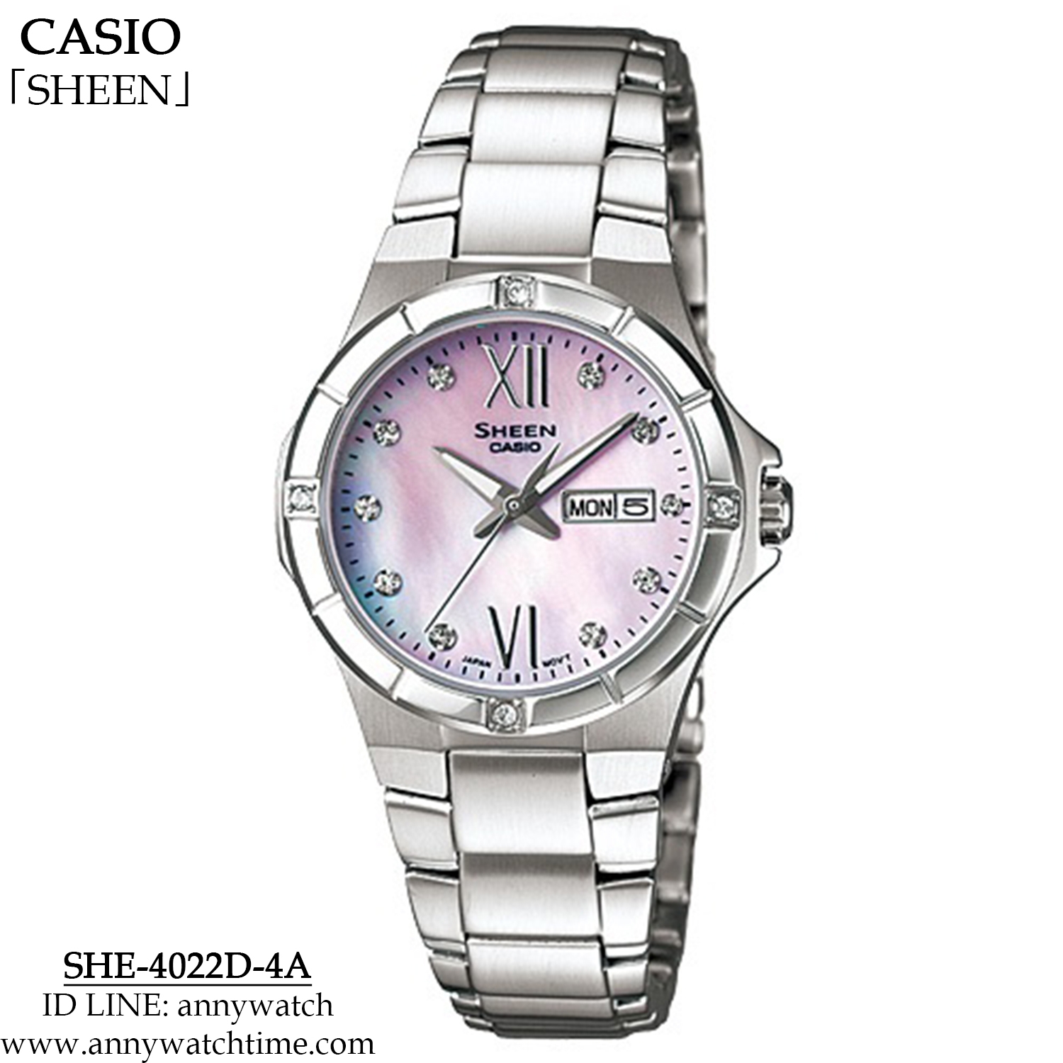 Khám phá đồng hồ Casio SHE-4022D-4ADR