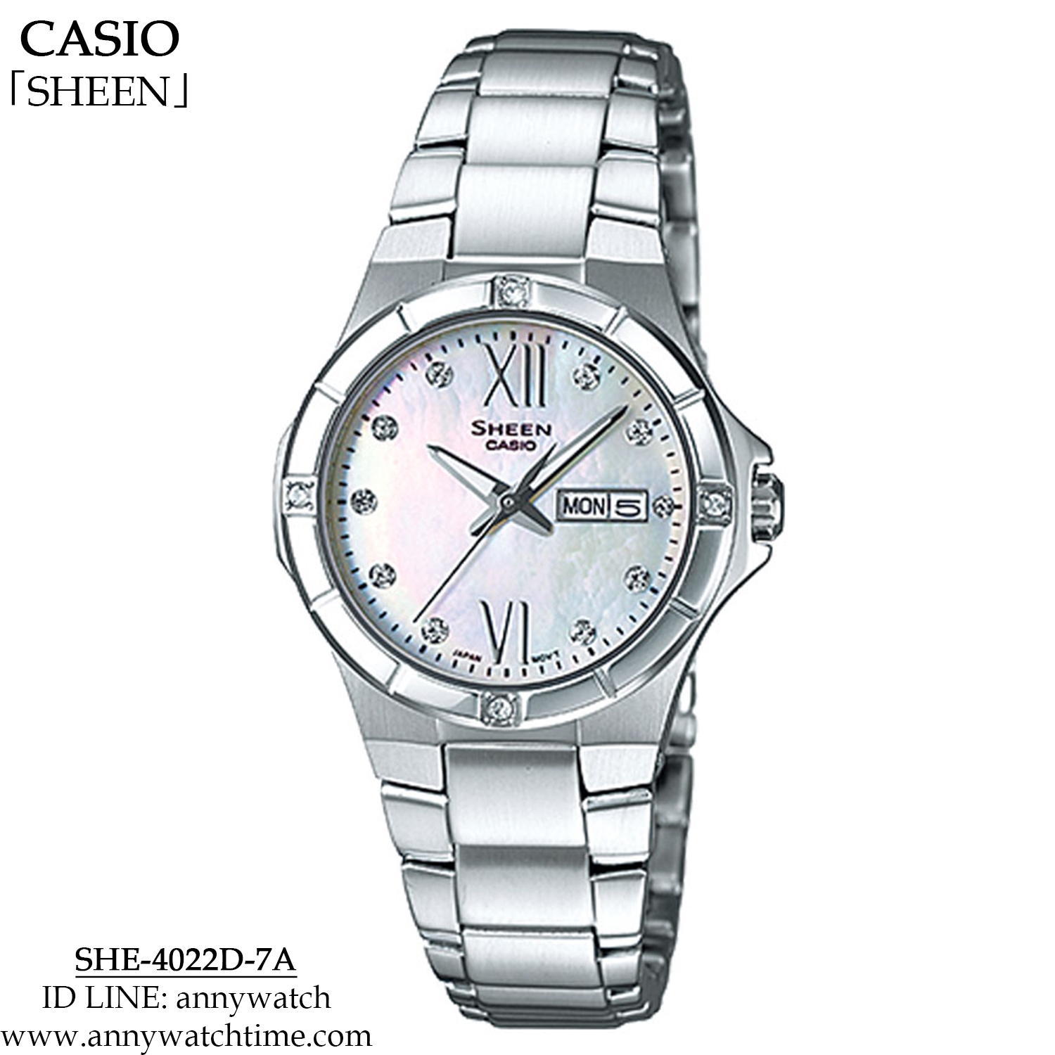Khám phá đồng hồ Casio SHE-4022D-7ADR
