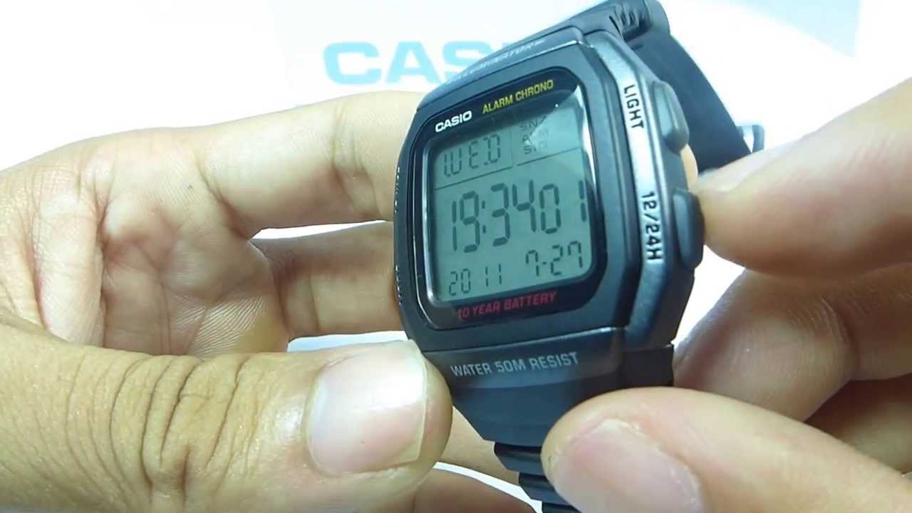 Khám phá đồng hồ Casio W-96H-1BVDF