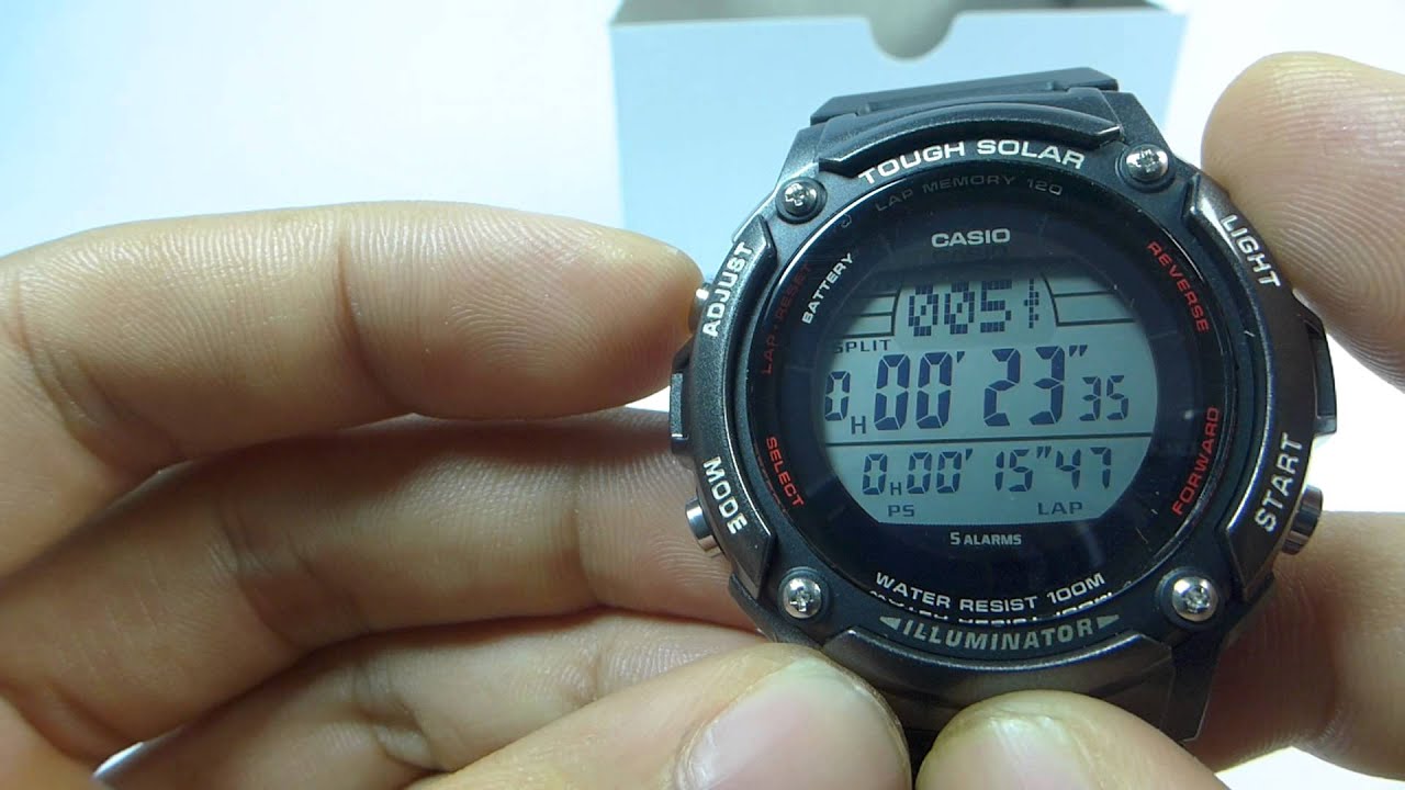 Khám phá đồng hồ Casio W-S200H-1AVDF